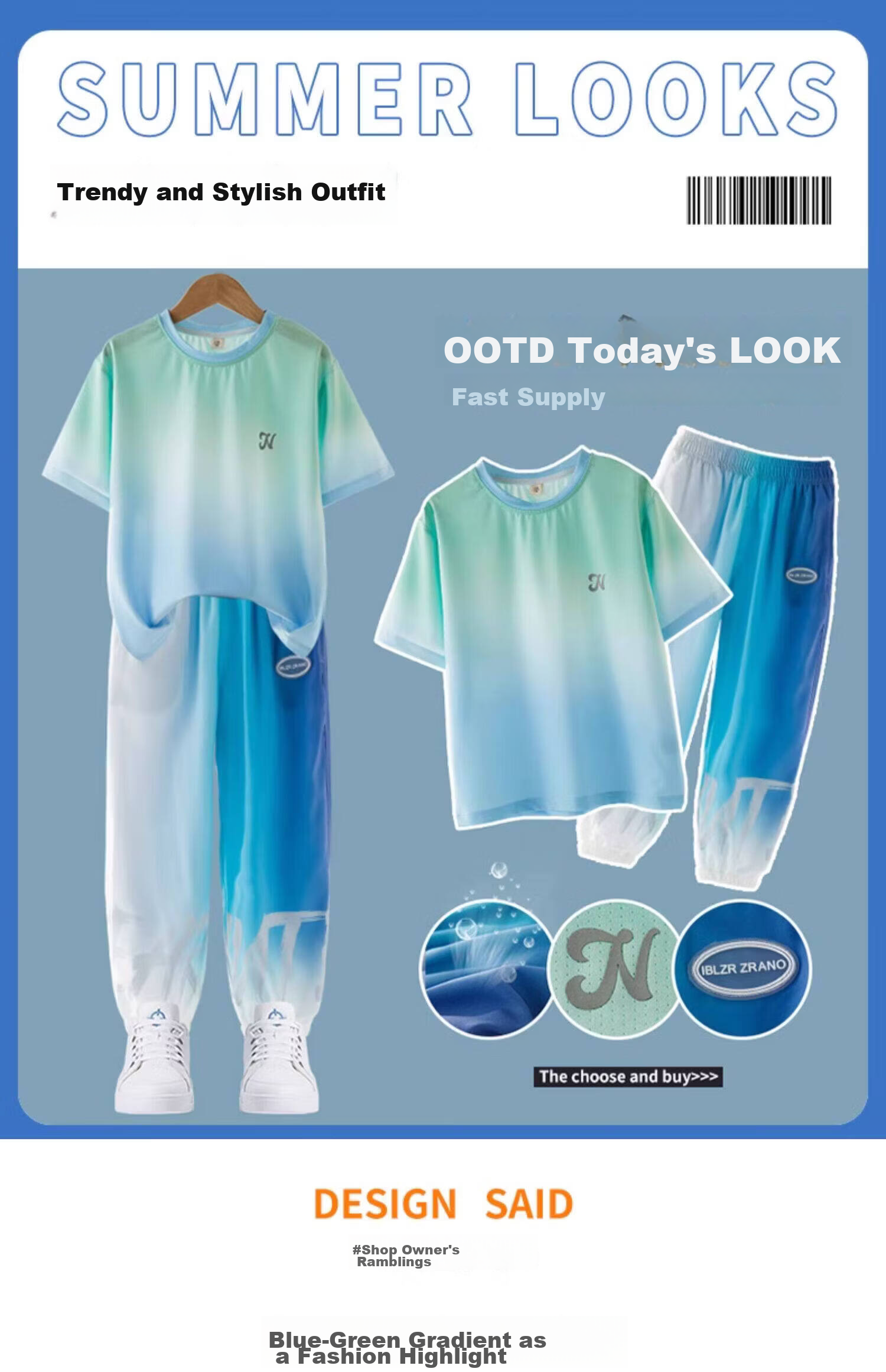 Moonkids Boys Sportswear Set Summer 2026 New Quick-Dry Ice Silk Short Sleeve and Long Pants for Big Kids Stylish 2